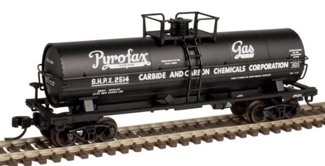 Atlas 20003745 HO Pyrofax Gas 11,000-Gallon Tank Car with Platform #2514