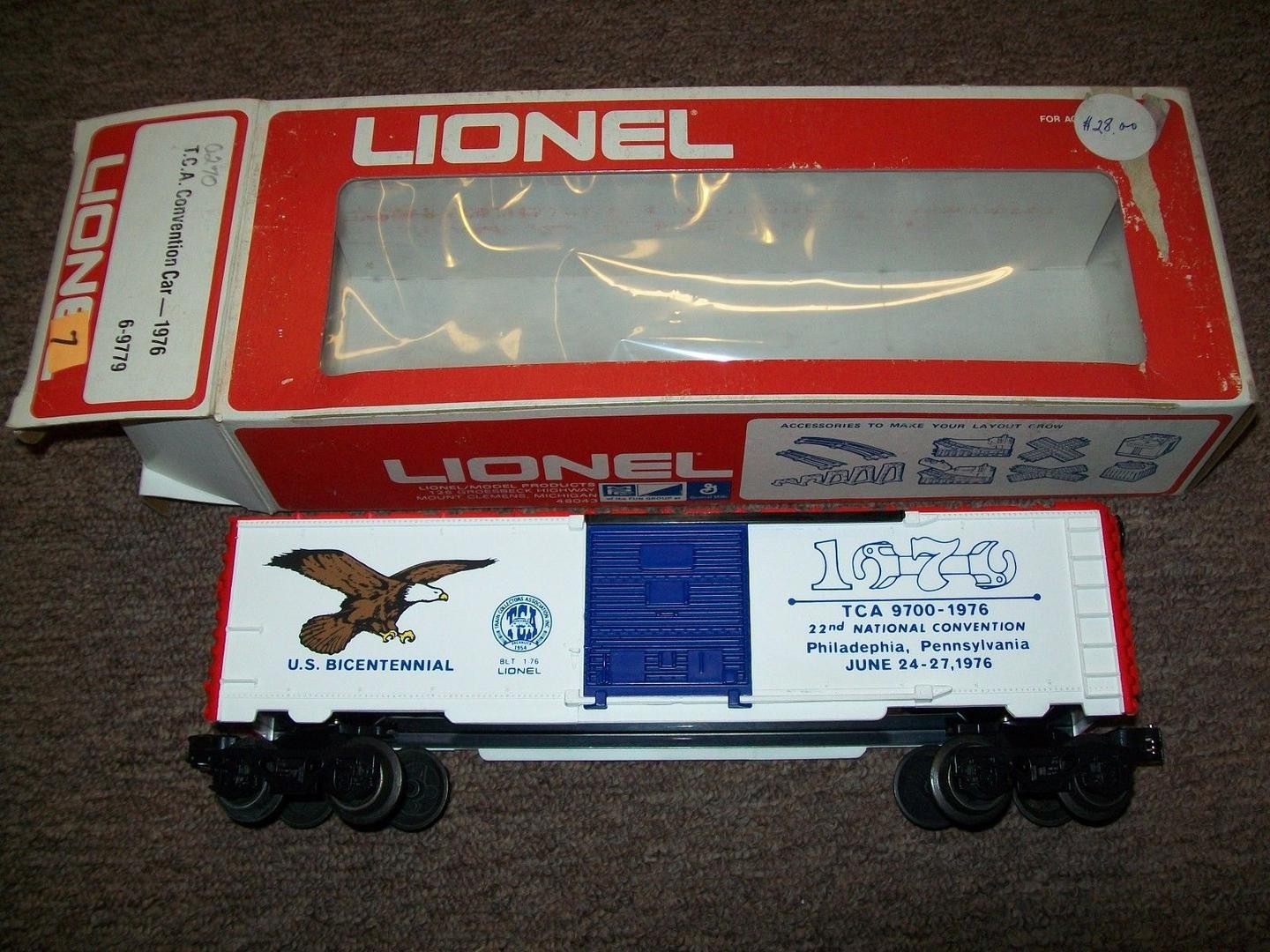 Lionel 9700-1976 O '76 TCA US Bicentennial Boxcar