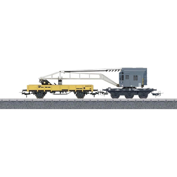Marklin 44452 HO Krupp-Ardelt Crane 3-Rail Container Loading Car