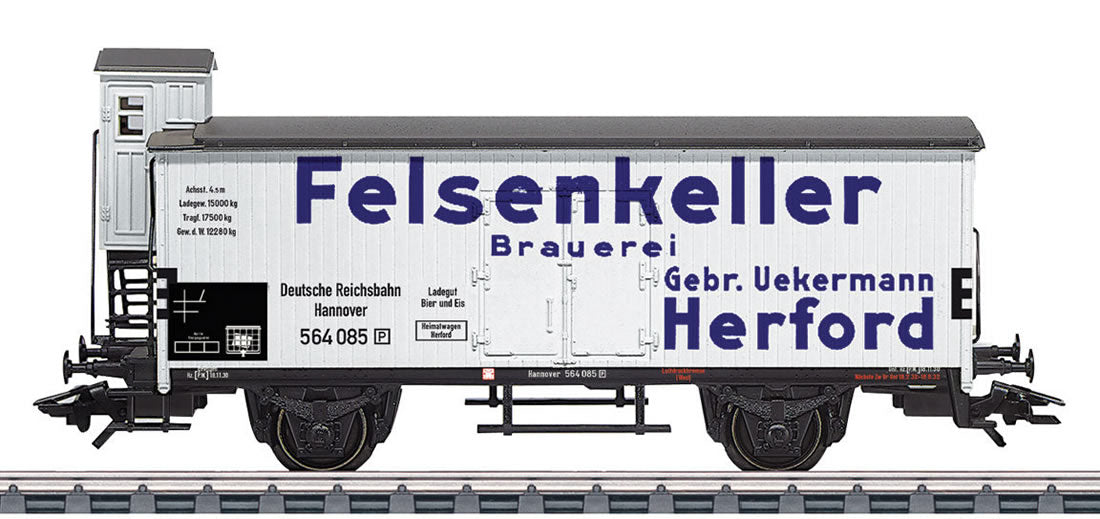 Marklin 46806 HO DR Felsenkeller Brewery 2-Axle Reefer w/Brakeman's Cab #564085