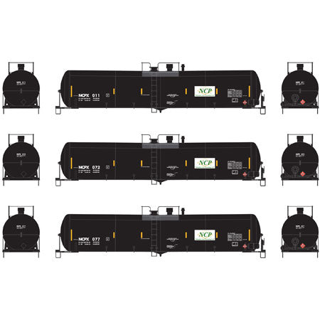 Athearn 6650 N NCPX 30,000-Gallon Ethanol Tank Car #2 (3)