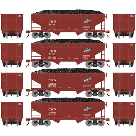 Roundhouse 70247 HO Chicago & North Western 34' 2-Bay Offset Hopper #1 (4)
