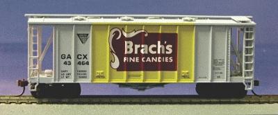 Con-Cor 197054 HO Brach's Fine Candies GATX Airslide Covered Hopper Assembled