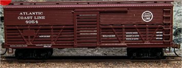 Con-Cor 52093 HO Atlantic Coast Line 1880’s- 1930’s Cattle Cars #2