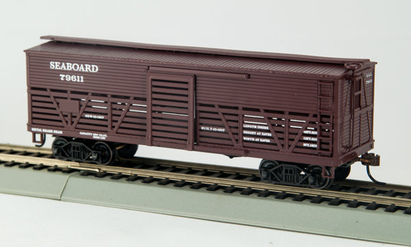 Con-Cor 52039 HO Seaboard 1880’s- 1930’s Cattle Cars #1