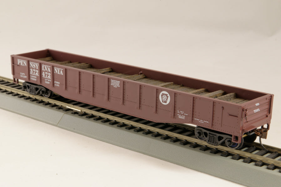 Con-Cor 92125 HO Pennsylvania Gondola with Resin Tie Full Load Boxcar Red #1