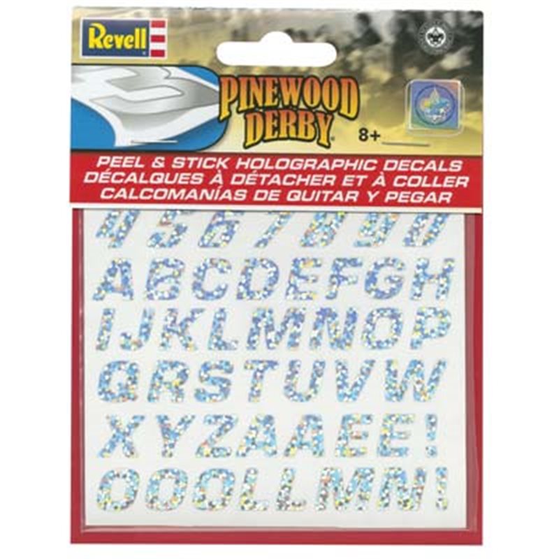 Revell RMXY9446 Peel & Stick Holographic Decal Numbers/Letters