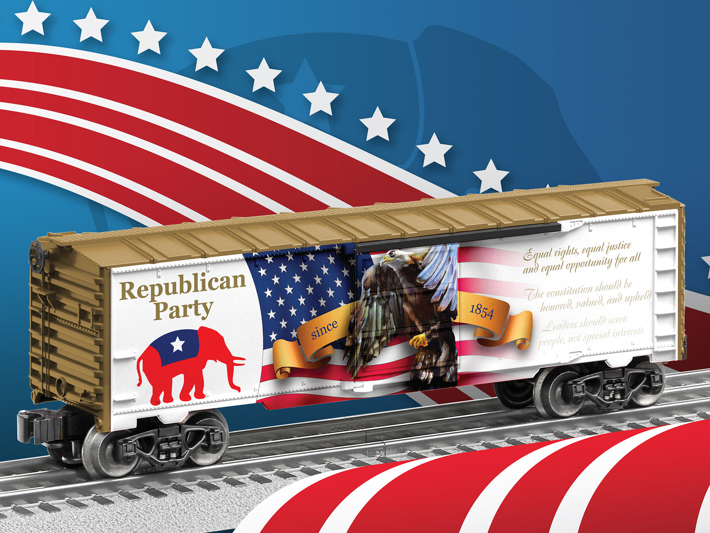 Lionel 6-83412 O The Republican Party Boxcar