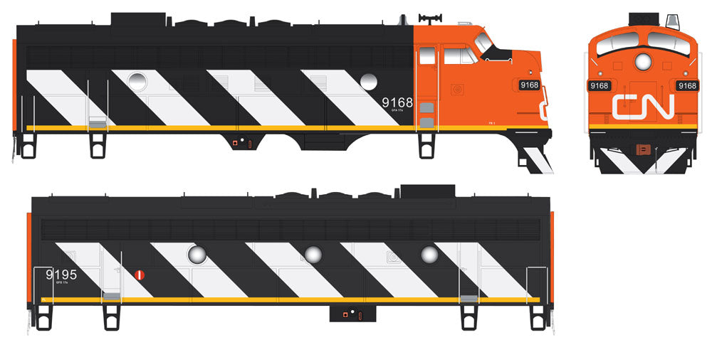 Bowser 24036 HO Canadian National F7A Diesel Locomotive #9168