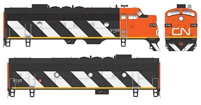 Bowser 24042 HO Canadian National F7A/B Diesel Loco LokSound/DCC #9168 & #9195