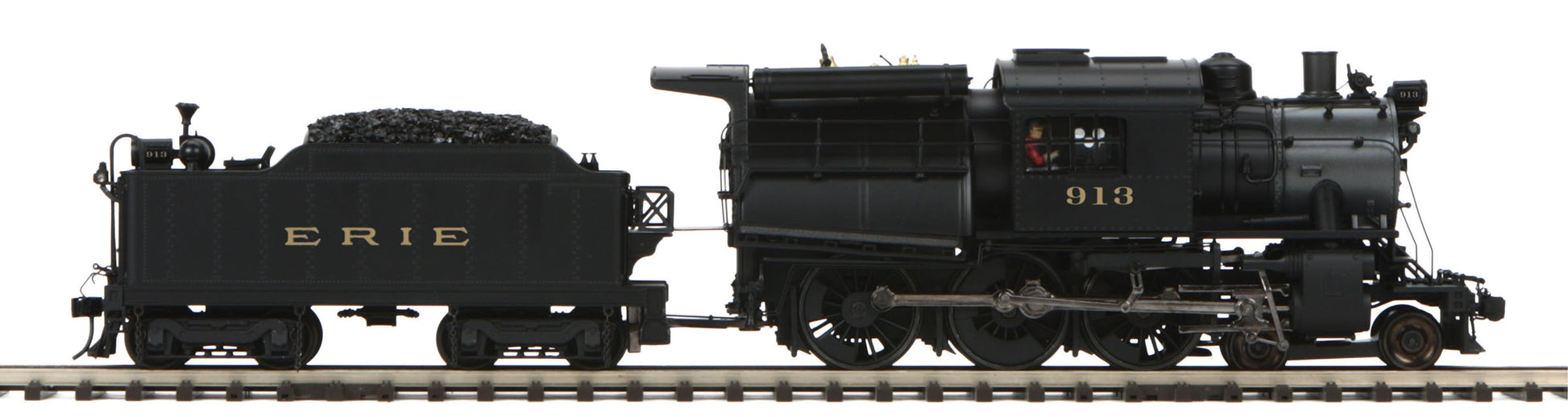 MTH 22-3663-2 O Erie 4-6-0 Camelback Steam Engine w/Proto-Sound 3.0 #913