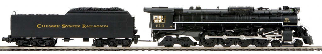 MTH 20-3678-1 Chessie 4-8-4 Greenbrier Steam w/P-S 3.0 Hi-rail Wheels #614