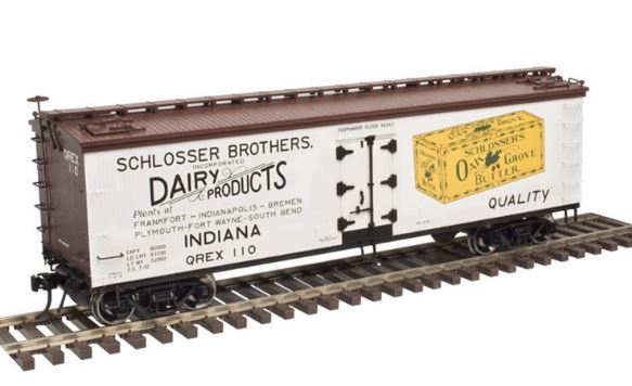 Atlas 3001551 O Schlosser Brothers 40' Wood Reefer Car - 3-Rail