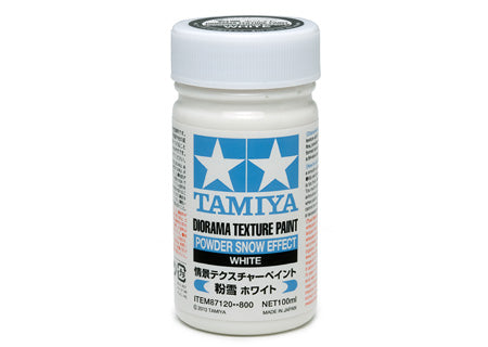 Tamiya 87120 White Powder Snow Effect Diorama Texture Paint - 100 ml Bottle