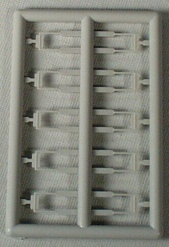 A-Line 50034 HO Straight Plastic Tractor Mirrors (Pack of 5)