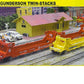 A-Line 27103 HO Undecorated Gunderson Twin-Stack 5-Unit Container Car