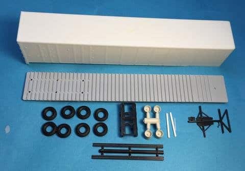 A-Line 50141 HO 53' Wabash Plate Trailer Undecorated Partial Tie Buttons Kit