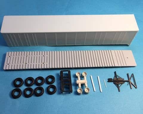 A-Line 50140 HO 53' Wabash Nat'l Plate Trailer Undecorated No Buttons