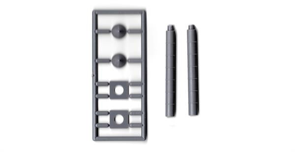 Tichy 8293 HO Straight Vent Kit (Unpainted) Matches 8292
