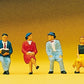 Preiser 10021 HO Seated People Figures (Set of 6)