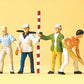 Preiser 10030 HO Road Construction Workers Figures (Set of 6)