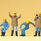 Preiser 10037 HO Crane Personnel Figures (Set of 6)