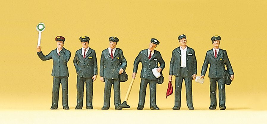 Preiser 10238 HO Italian Railway Workers Figures (Set of 6)