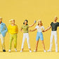 Preiser 10291 HO Teenagers Figures (Set of 7)