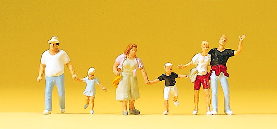 Preiser 10326 HO Passers-By in a Hurry Figures (Set of 6)