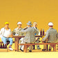 Preiser 10338 HO Construction Workers Having a Break Figures (Set of 5)