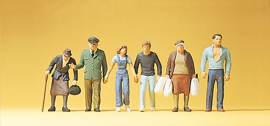Preiser 10378 HO Passers-By & Policeman Figures (Set of 6)