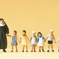 Preiser 10401 HO Nun & Small Children Figures (Set of 6)
