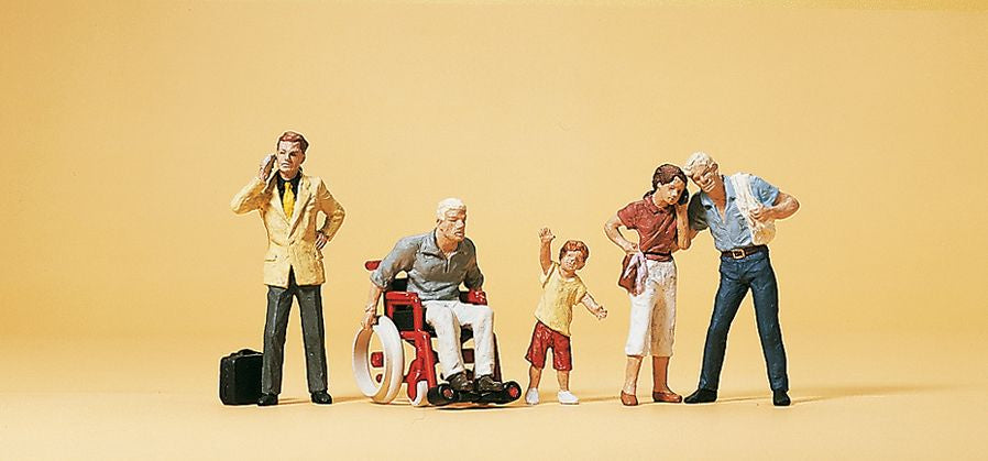 Preiser 10471 HO American Pedestrians Figures #2 (Set of 6)