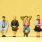 Preiser 10537 HO Seated Passengers Figures (Set of 6)
