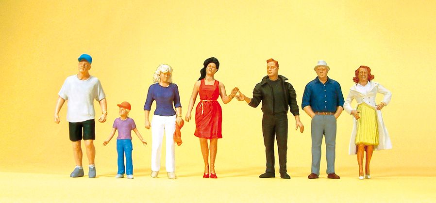 Preiser 10541 HO Passers-By Figures (Set of 7)