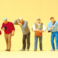 Preiser 10545 HO Trainspotters Figures with Cameras (Set of 6)