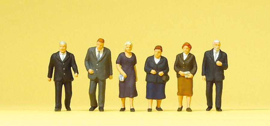 Preiser 10559 HO Church-Goers Figures #1 (Set of 6)