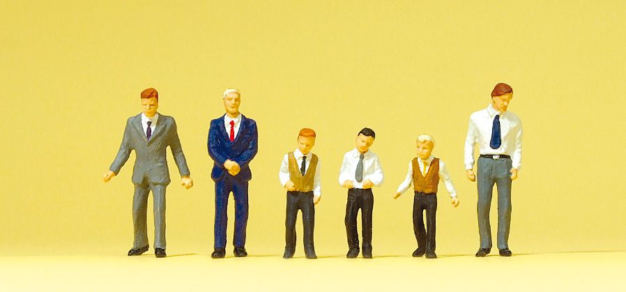 Preiser 10560 HO Church-Goers Figures #2 (Set of 6)