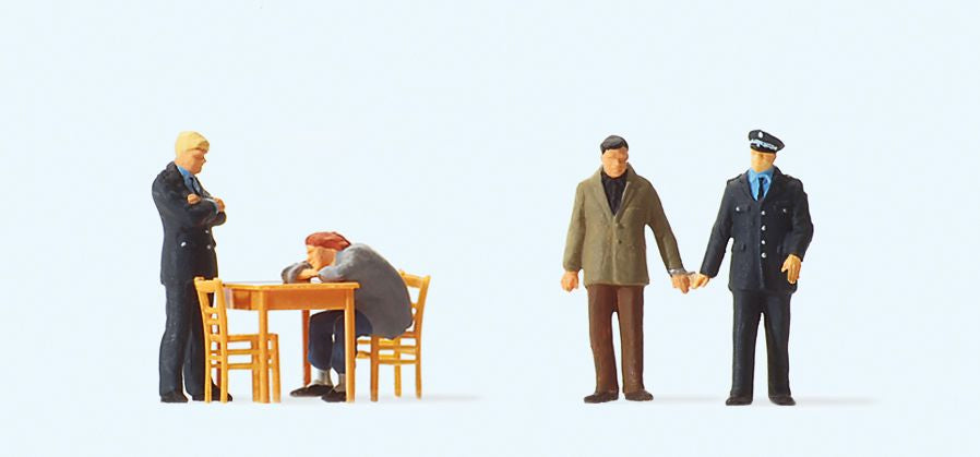 Preiser 10590 HO Under Interrogation Figures (Set of 2)