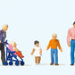 Preiser 10721 HO Family Outing Figures (Set of 5)