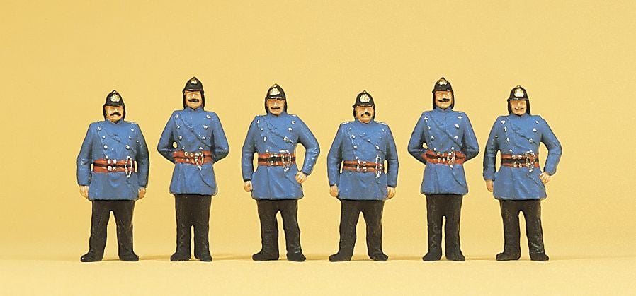 Preiser 12102 HO 1900's Firemen Figures (Set of 6)