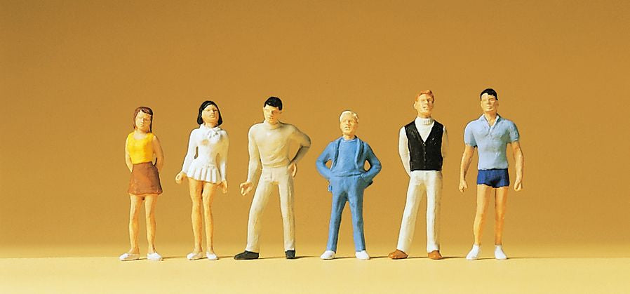 Preiser 14003 HO Scale Pedestrians Boys & Girls Figures (Set of 6)