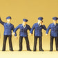 Preiser 14012 HO DB German Railroad Personnel Figures (Set of 6)