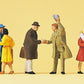 Preiser 14028 HO Arriving Passengers Figures (Set of 6)