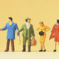 Preiser 14029 HO Standing Travelers Figures (Set of 6)