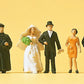 Preiser 14058 HO Catholic Wedding Participants Figures (Set of 5)