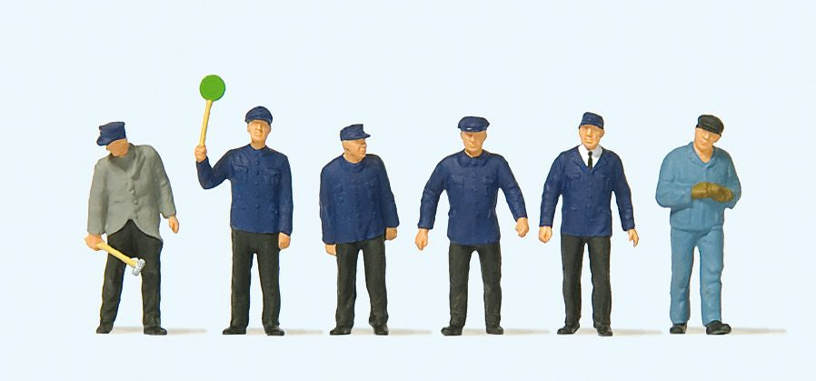 Preiser 14118 HO Era III Railway Personel Figures (Set of 6)