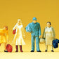Preiser 14133 HO Waiting Passenger Figures (Set of 6)