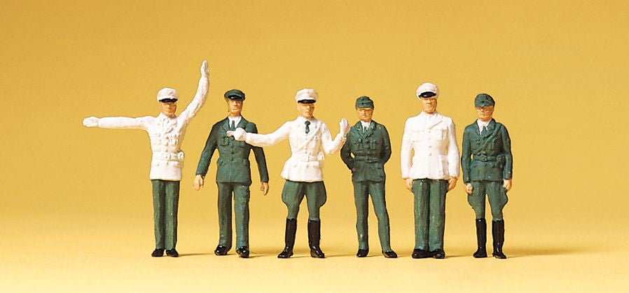 Preiser 14146 HO Scale German Police Figures (Set of 6)