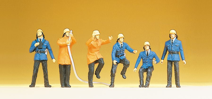 Preiser 14200 HO Working Firemen Figures (Set of 6)